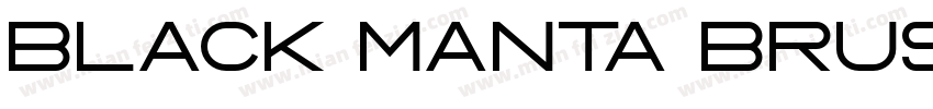 Black Manta Brush字体转换
